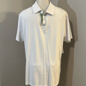 William Rast White Polo Shirt with Relaxed Fit
